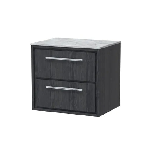 600mm Wall Hung  2-Drawer Unit & Marble Worktop(Drawer, Unit or Set)