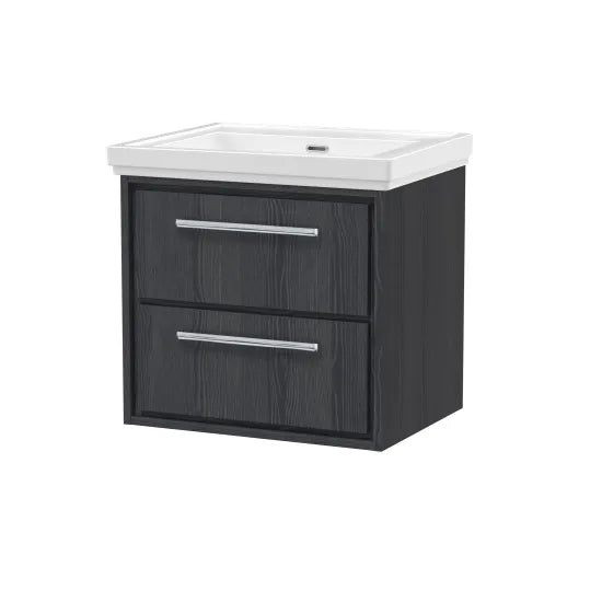 600mm Floor Standing 2-Drawer Unit & Basin 0 Tap Hole(Drawer Unit,Set)