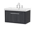 800mm Wall Hung Single Drawer Unit & Basin Set  3 Tap Hole(Drawer, Unit or Set)