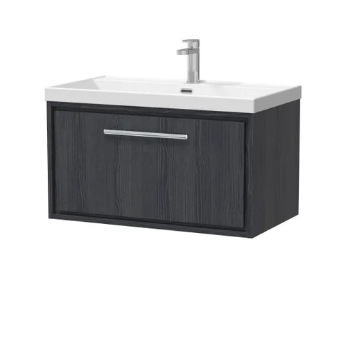 800mm Wall Hung Single Drawer Unit & Basin 1Tap Hole (Drawer Unit,Set)