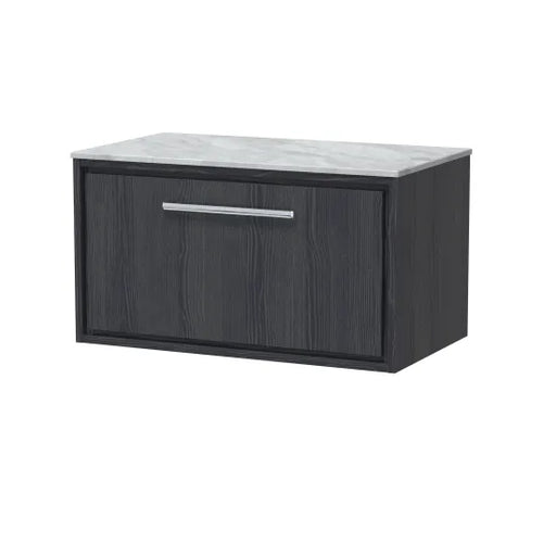 800mm Wall Hung Single Drawer Unit & Marble Worktop (Drawer, Unit or Set)