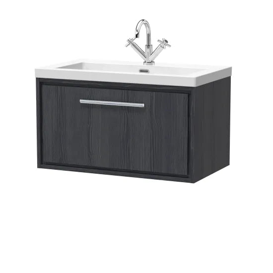 800mm Wall Hung Single Drawer Unit & Basin 1Tap Hole(Drawer Unit,Set)