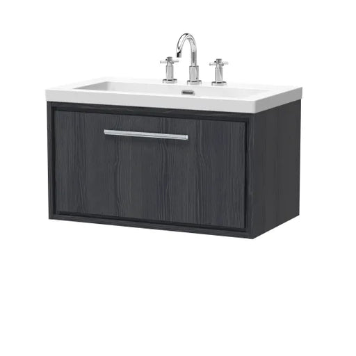 800mm Wall Hung Single Drawer Unit & Basin 3Tap Hole (Drawer,Unit or Set)