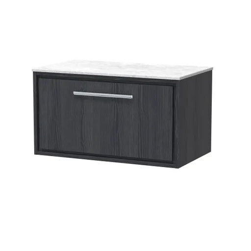 800mm Wall Hung Single Drawer Unit & Marble Worktop (Drawer, Unit or Set)