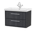 800mm Wall Hung 2-Drawer Unit & Basin Set 1 Tap Hole(Drawer, Unit or Set)