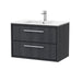 800mm Wall Hung 2-Drawer Unit & Basin Set 1 Tap Hole (Drawer, Unit or Set)