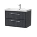 800mm Wall Hung 2-Drawer Unit & Basin Set 1 Tap Hole (Drawer, Unit or Set)