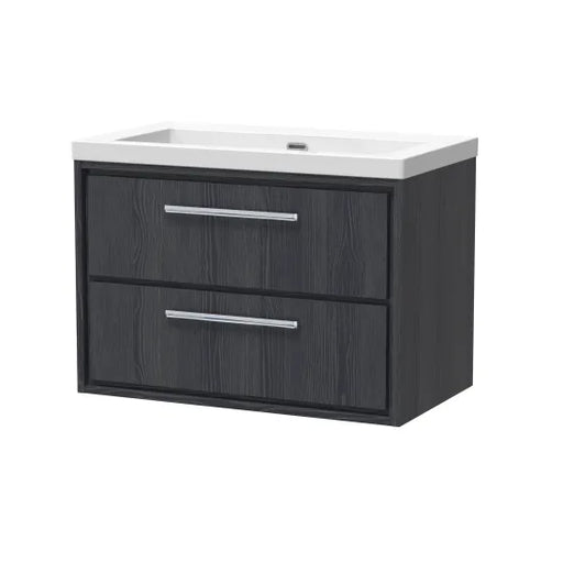 800mm Wall Hung 2-Drawer Unit & Basin 0Tap Hole (Drawer Unit,Set)