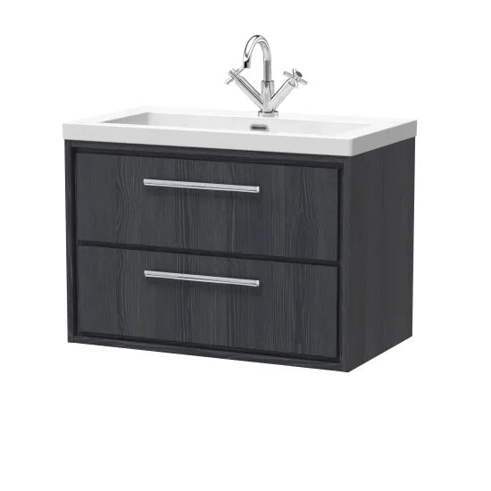 800mm Wall Hung  2-Drawer Unit & Basin 1Tap Hole(Drawer Unit,Set)