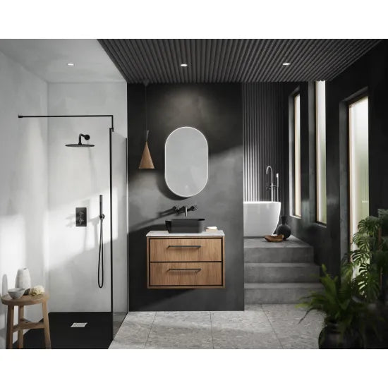 800mm Wall Hung 2-Drawer Unit & Marble Worktop (Drawer Unit, Basin or Set)