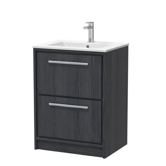 600mm FS 2-Drawer Unit & Basin 1TH (Drawer Unit, Basin or Set)