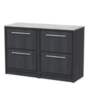 1200mm Floor Standing 4-Drawer Unit & Marble Worktop (Drawer, Unit or Set)
