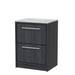 600mm Floor Standing 2-Drawer Unit & Marble Worktop(Drawer, Unit or Set)
