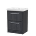 600mm Floor Standing 2-Drawer Unit & Basin 0 Tap Hole(Drawer Unit,Set)