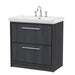 800mm Floor Standing 2-Drawer Unit & Basin Set 3 Tap Hole
