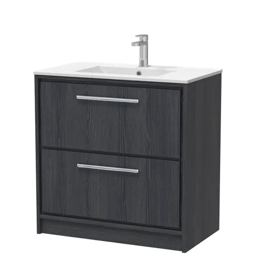 800mm Floor Standing 2-Drawer Unit & Basin Set 1 Tap Hole (Drawer Unit, Basin or Set)