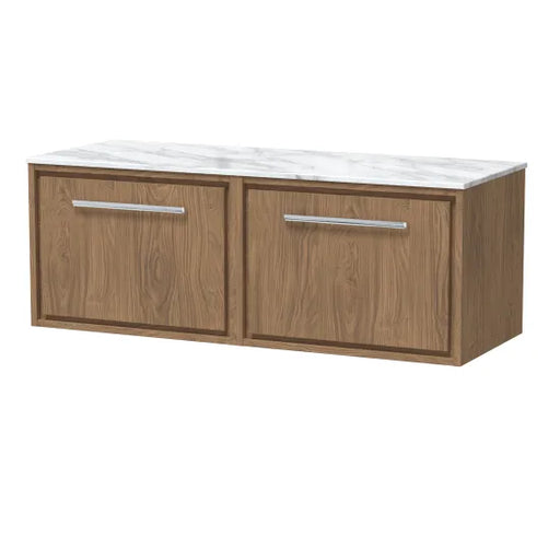 600mm Wall Hung Single Drawer Unit & Marble Worktop (Drawer, Unit or Set)