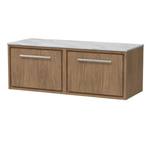 1200mm Wall Hung Single Drawer Unit & Marble Worktop (Drawer Unit, Basin or Set)