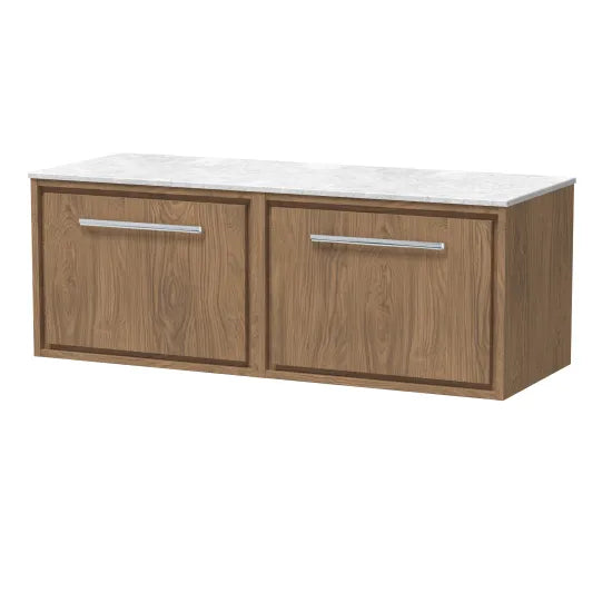 1200mm Wall Hung Single Drawer Unit & Marble Worktop (Drawer, Unit or Set)