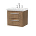 600mm Wall Hung 2-Drawer Unit & Basin Set 3 Tap Hole 