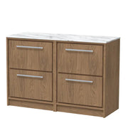 1200mm Floor Standing 4-Drawer Unit & Marble Worktop (Drawer Unit, Basin or Set)
