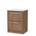 600mm Floor Standing 2-Drawer Unit & Marble Worktop (Drawer, Unit or Set)