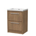 600mm Floor Standing 2-Drawer Unit & Basin Set  0 Tap Hole (Drawer, Unit or Set)