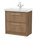 800mm Floor Standing 2-Drawer Unit & Basin Set  1 Tap Hole (Drawer, Unit or Set)