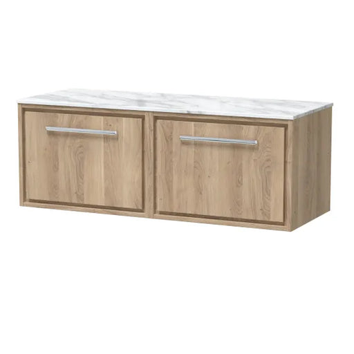 1200mm Wall Hung Single Drawer Unit & Marble Worktop (Drawer Unit, Basin or Set)