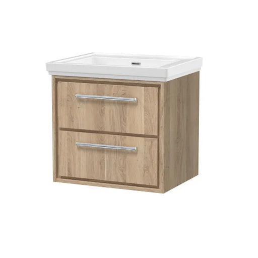 600mm Wall Hung 2-Drawer Unit & Basin Set 0Tap Hole(Drawer Unit,Set)