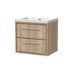 600mm Wall Hung 2-Drawer Unit & Basin Set 0 Tap Hole(Drawer, Unit or Set)