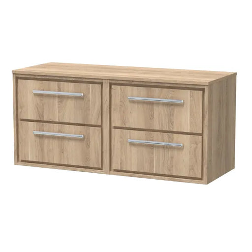 1200mm Wall Hung 4-Drawer Unit & Worktop(Drawer Unit,Set)