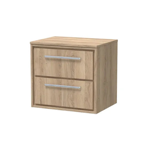 600mm Wall Hung 2-Drawer Unit & Worktop