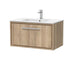 800mm Wall Hung Single Drawer Unit Set & Basin 1 Tap Hole (Drawer, Unit or Set)