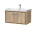 800mm Wall Hung Single Drawer Unit & Basin 1 Tap Hole (Drawer Unit,Set)