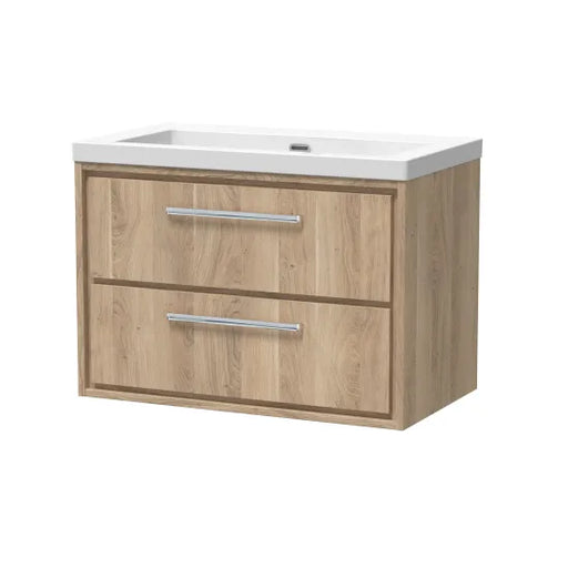 800mm Wall Hung 2-Drawer Unit & Basin 0Tap Hole(Drawer Unit,Set)