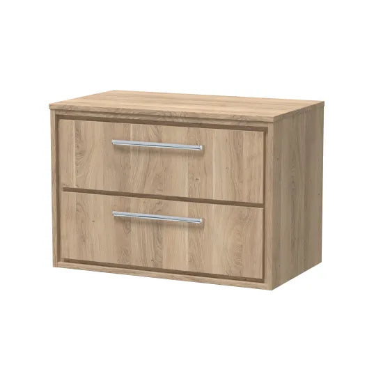 800mm Wall Hung 2-Drawer Unit & Worktop
