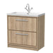 800mm Floor Standing 2-Drawer Unit & Basin 1Tap Hole (Drawer Unit,Set)