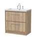 800mm Floor Standing 2-Drawer Unit & Basin 3Tap Hole (Drawer Unit,Set)