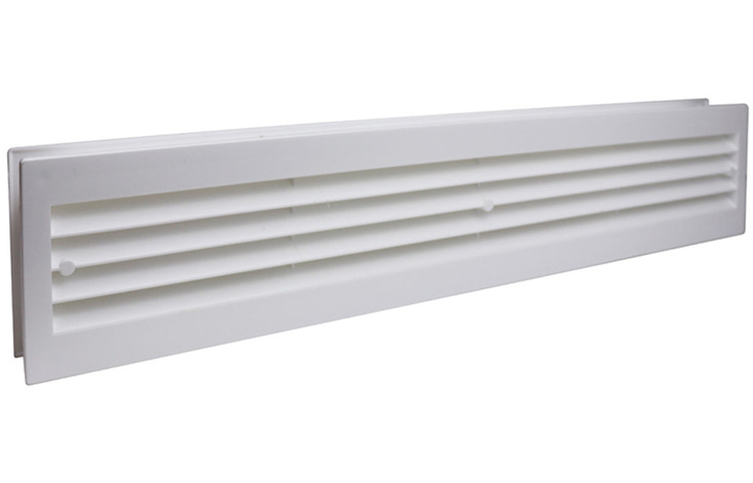 Manrose 204 x 60mm Slimline Airbrick Horizontal Louvre - White
