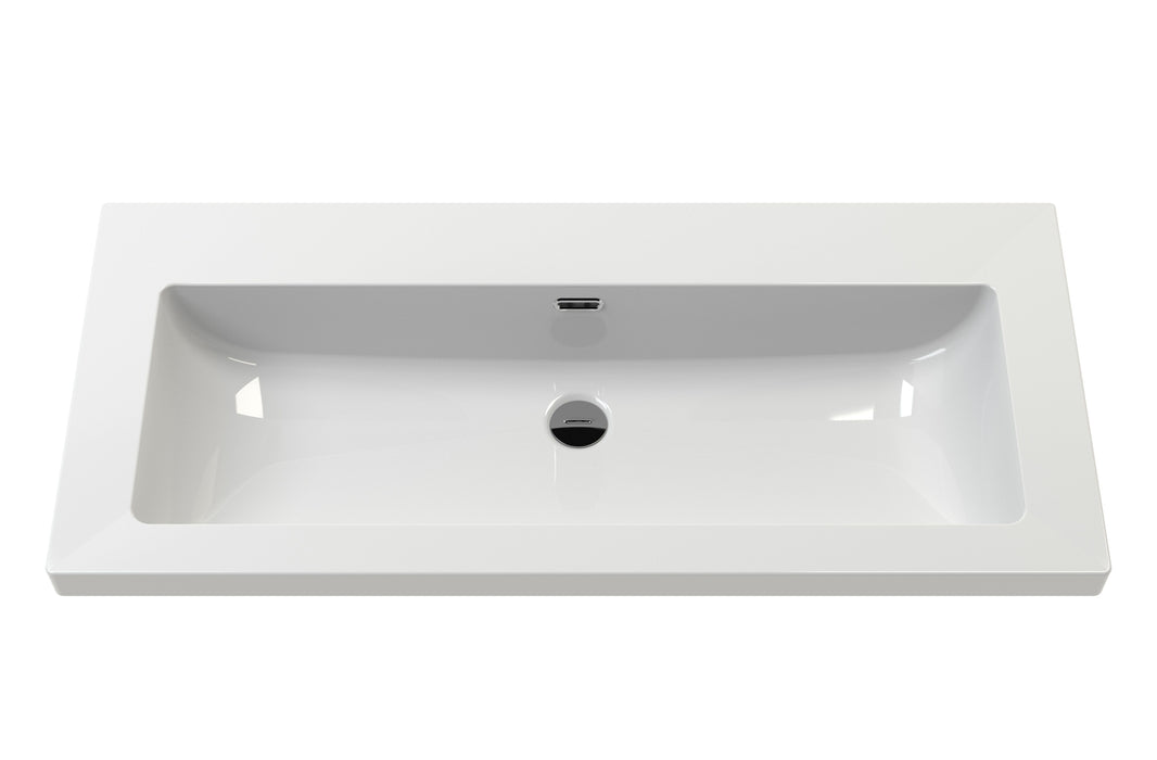 Old London 600mm Twilight Blue 2 Door Floor Standing Vanity Unit With 1 Tap Hole Fireclay Basin