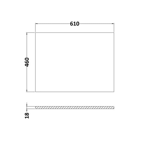 600mm Floor Standing 2-Drawer Unit & Marble Worktop(Drawer Unit, Basin or Set)