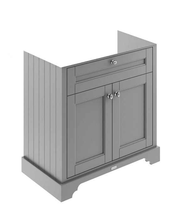 Old London 800mm Storm Grey 2 Door Floor Standing Vanity Unit