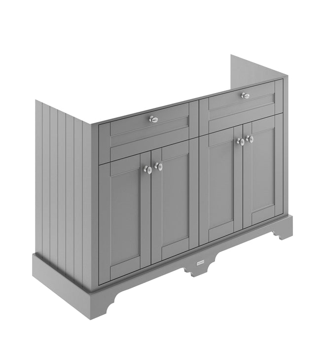Old London 1200mm Storm Grey 4 Door Floor Standing Vanity Unit