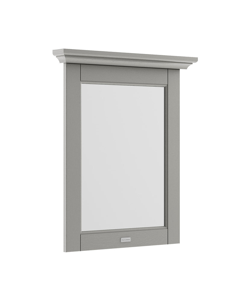 Old London 600 x 694mm Woodgrain Rectangular Storm Grey Bathroom Mirror
