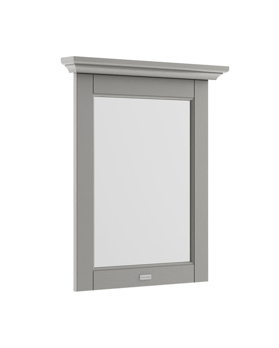 Old London 600 x 694mm Woodgrain Rectangular Storm Grey Bathroom Mirror