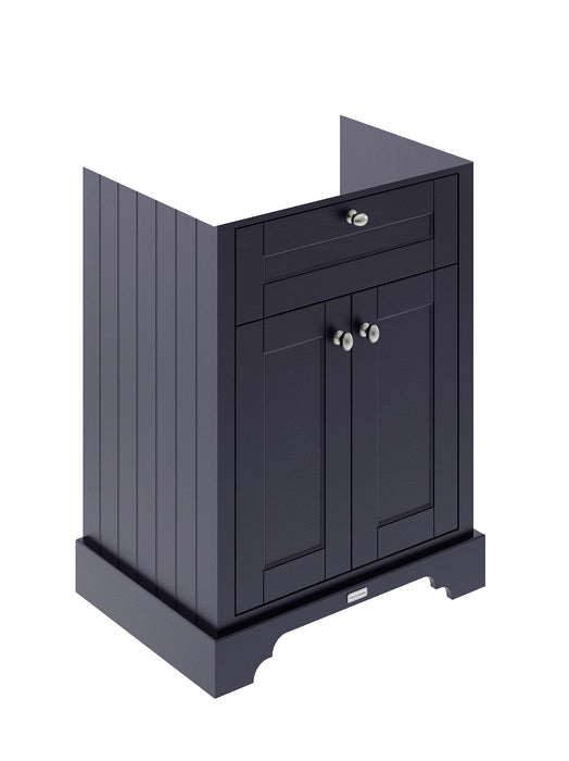 Old London 600mm Twilight Blue 2 Door Floor Standing Vanity Unit