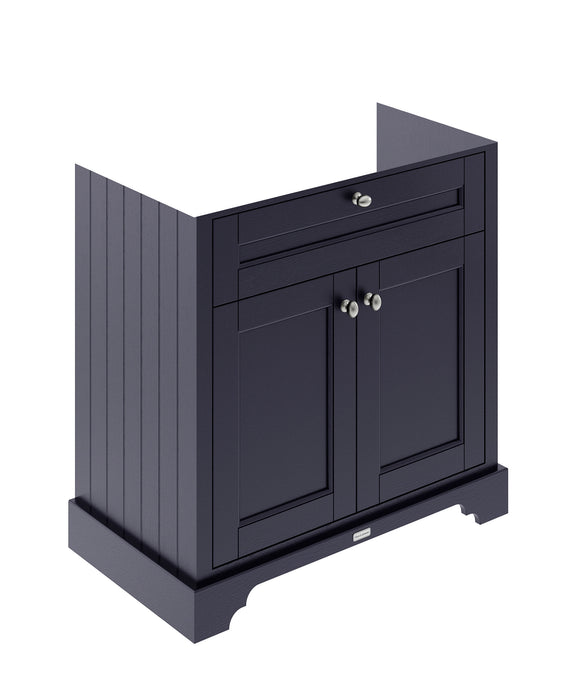 Old London 800mm Twilight Blue 2 Door Floor Standing Vanity Unit
