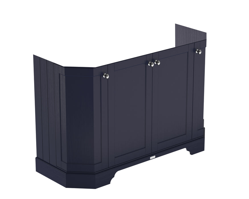 Old London 1200mm Twilight Blue 4 Door Floor Standing Vanity Unit Standing Angled
