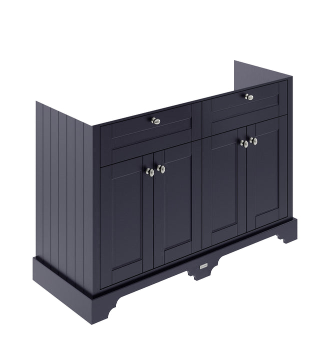 Old London 1200mm Twilight Blue 4 Door Floor Standing Vanity Unit